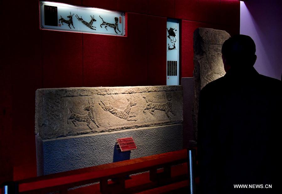 CHINA-HENAN-NANYANG-MUSEUM-HAN DYNASTY-STONE CARVING (CN)