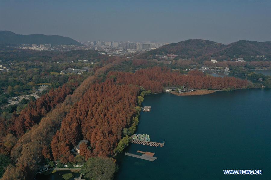 CHINA-ZHEJIANG-HANGZHOU-WEST LAKE-AERIAL VIEW (CN)