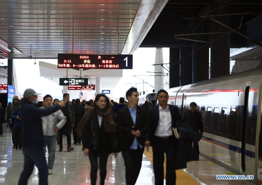 CHINA-JIANGXI-NANCHANG-GANZHOU-HIGH-SPEED RAILWAY-OPEN (CN)