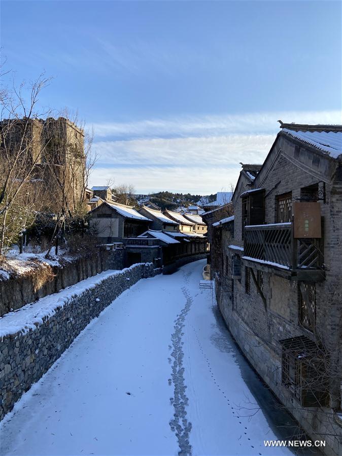 (BeijingCandid)CHINA-BEIJING-WINTER-GUBEI WATER TOWN (CN)