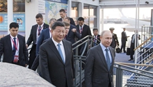 Xi, Putin meet in St. Petersburg