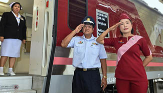 Chinese-made train makes debut for short run in Thailand