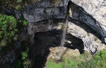 In pics: Didonghe Tiankeng in Hanzhong, NW China's Shaanxi