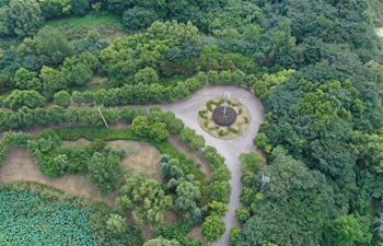 View at Sanqiao wetland park in Nanjing, E China's Jiangsu