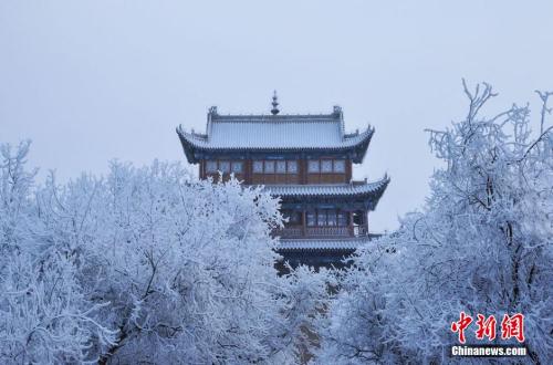 資料圖：小寒時節(jié)，甘肅嘉峪關(guān)市迎來了一場大雪。師永紅 攝