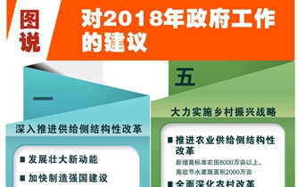 [兩會·政府工作報告]圖說對2018年政府工作的建議