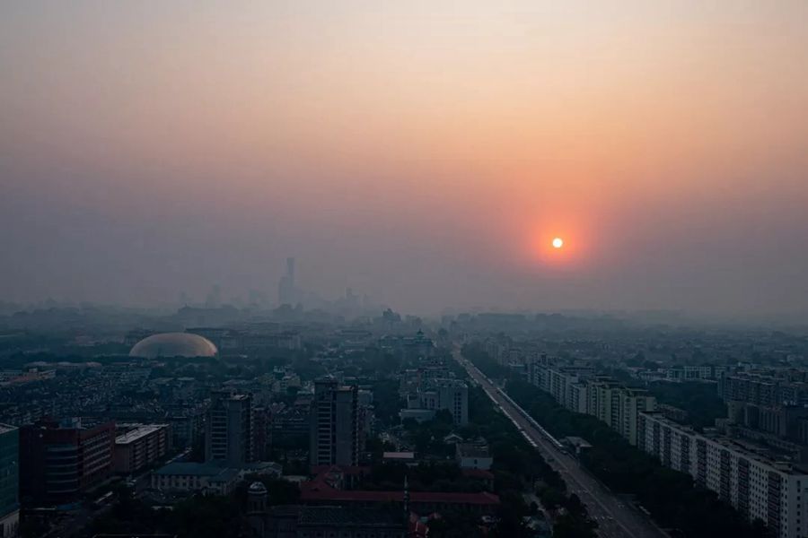 這就是今天早上的北京！