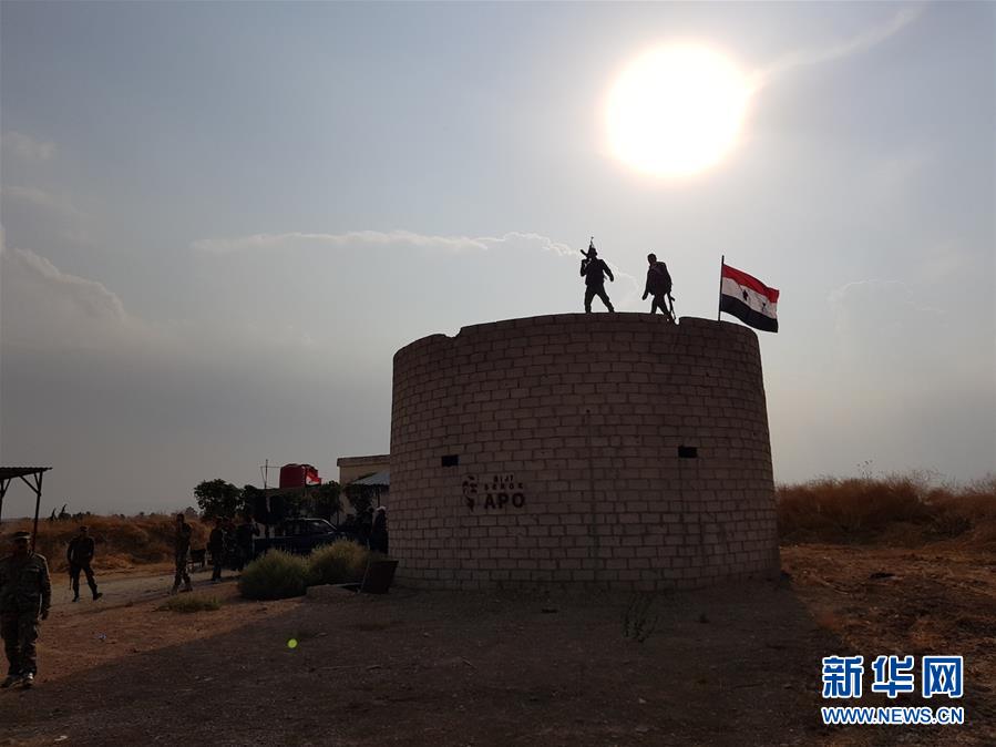 （國際）（1）敘政府軍進駐國際聯(lián)盟撤出后留下的一個軍事基地